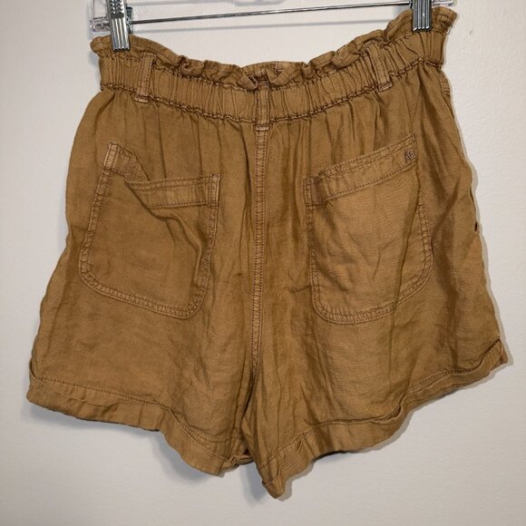 American Eagle Brown Paperbag Waist Utility Shorts Size 12 Casual Summer - Picture 5 of 5